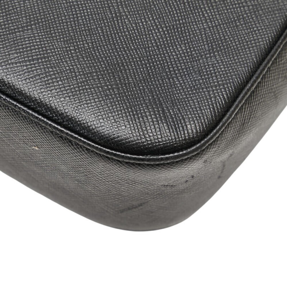 Burberry Nova Check Hobo Shoulder Bag Black Leather - Picture 5 of 9